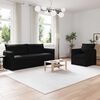 vidaXL Sofa 2 pcs Czarny