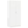 vidaXL Szafa, wysoki połysk, biała, 80x52x180 cm