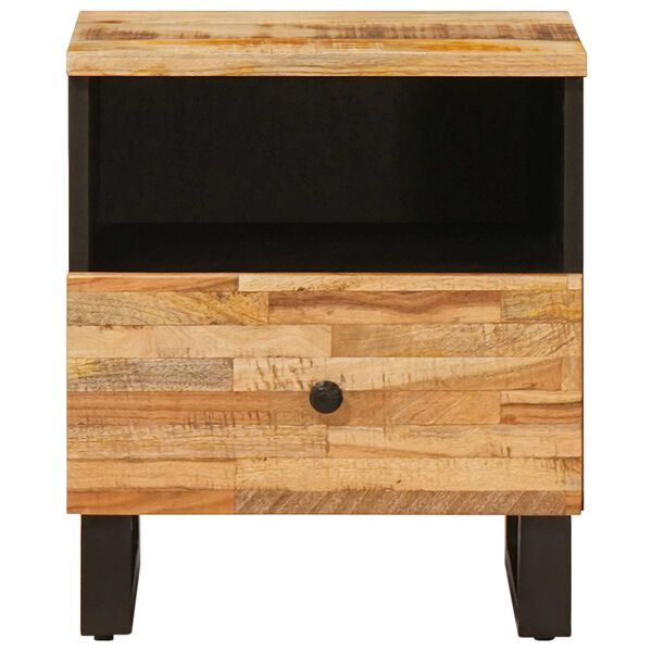 vidaXL Szafka ł&oacute;żkowa 2 pcs Brązowy 40 x 33 x 46 cm Drewno z mango