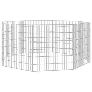 vidaXL Kojec dla zwierząt, 8 paneli, 54x60 cm, galwanizowane żelazo