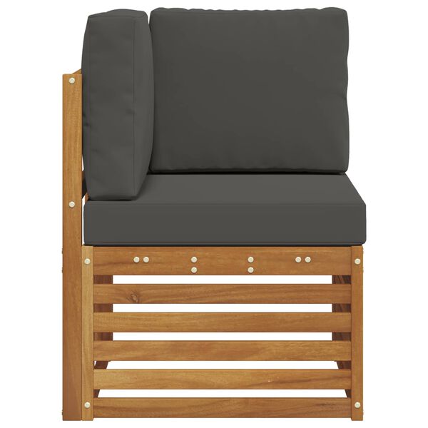 vidaXL Sofa narożna na zewnątrz Lite Drewno Akacji Naturalny