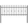 vidaXL Ogrodzenie z kolcami ASTEN 200 x 130 cm Stal malowana proszkowo