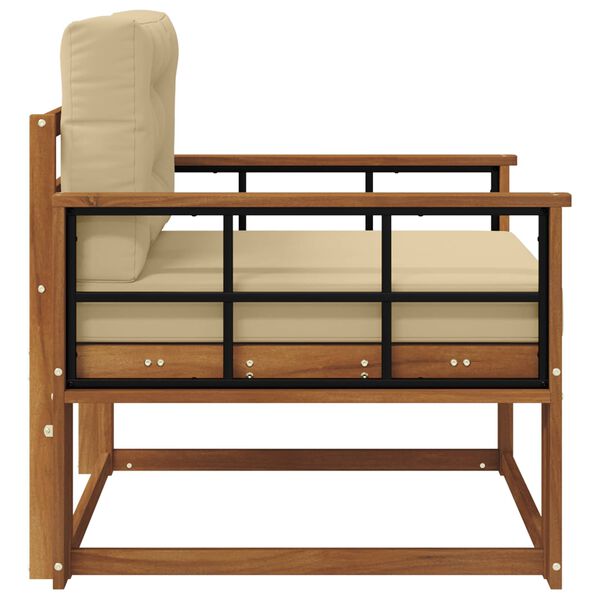 vidaXL Środkowa sofa ogrodowa Lite Drewno Akacji Naturalny