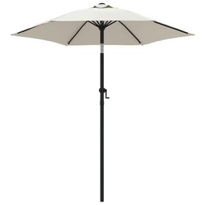 vidaXL Parasol, piaskowa biel, 200x224 cm, aluminium