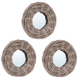 vidaXL Lustra, 3 szt., 15 cm, wiklinowe