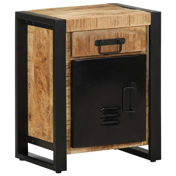 vidaXL Szafka nocna, 40x30x50 cm, lite, surowe drewno mango