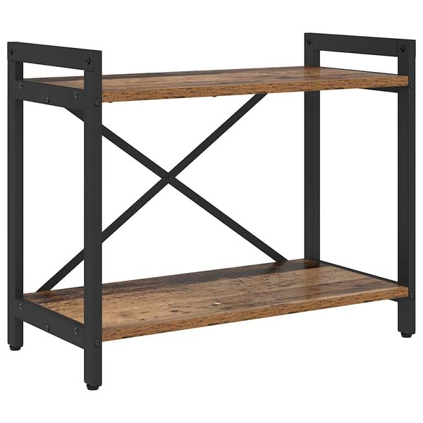 vidaXL P&oacute;łka na książki Stare drewno 60 x 30 x 50 cm