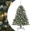 vidaXL Sztuczna choinka Zielony 150 cm PVC, plastik i stal