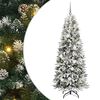 vidaXL Sztuczna choinka Biały 180 cm PVC, plastik, stal i PE