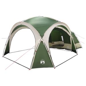 vidaXL Namiot boczny zielony 410 x 410 x 250 cm Poliester i Stal