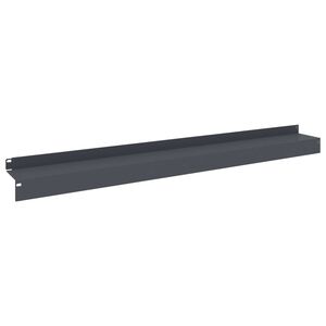 vidaXL Krawężnik do trawnika 10 szt. 100 x 10 x 8 cm Stal antracytowy