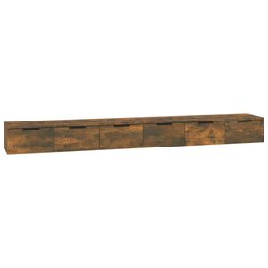 vidaXL Szafki wiszące, 2 szt., przydymiony dąb, 102x30x20 cm