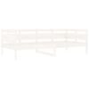 vidaXL Ł&oacute;żko dzienne, białe, lite drewno sosnowe, 90x200 cm