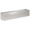 vidaXL Doniczka ogrodowa srebrny 100 x 20 x 20 cm Stal nierdzewna
