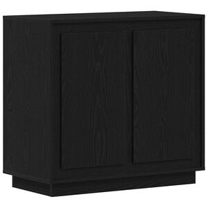 vidaXL Bufet Czarny Dąb 80 x 40 x 75 cm Drewno inżynieryjne