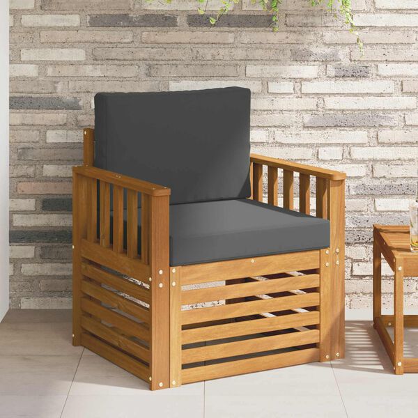 vidaXL Zestaw sof na zewnątrz Lite drewno akacjowe i poliester