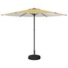 vidaXL Parasol ogrodowy z podstawą 300 x 300 cm Poliester Prostokątny