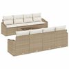 vidaXL Zestaw Sof 9 szt. Beżowy i kremowy 55 x 55 x 37 cm polirattan