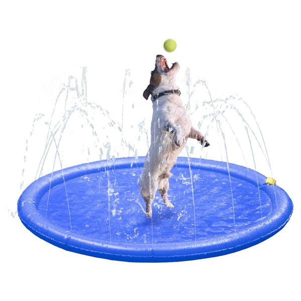 FLAMINGO Mata ze spryskiwaczem Fresk Lenny, 100 cm, niebieska