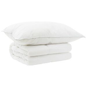 vidaXL Zestaw kołdry i poduszek 2 szt. 152x203 cm Lato 140 GSM Wełna