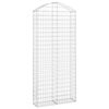 vidaXL Łukowaty kosz gabionowy 100x30x220/240 cm, galwanizowane żelazo