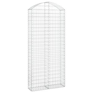 vidaXL Łukowaty kosz gabionowy 100x30x220/240 cm, galwanizowane żelazo