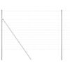 vidaXL Ogrodzenie spawane do mocowania w gruncie 25 x 1,6 m srebrny