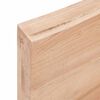 vidaXL Blat jasnobrązowy 100x40x(2-6) cm drewno z naturalną krawędzią