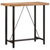 vidaXL Stolik barowy, 110x55x107 cm, lite drewno akacjowe i żelazo