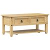 vidaXL Stolik kawowy z szufladami Corona, 100x48x45 cm, drewno sosnowe