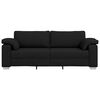 vidaXL Sofa 178cm Czarny tkanina