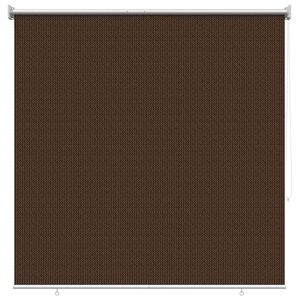 vidaXL Roleta zewnętrzna 90% blokada UV brązowy 140 x 140 cm HDPE