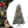 vidaXL Sztuczna choinka Zielony 180 cm PVC, plastik i stal