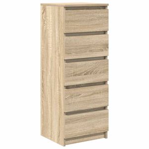 vidaXL Komoda z szufladami Dąb Sonoma 37,5x35x99 cm Drewno klejone