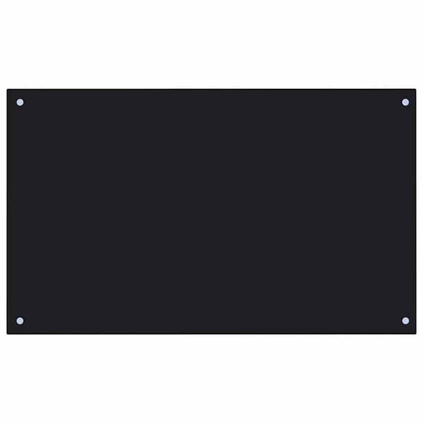 vidaXL Prz&oacute;d kuchenny 2 pcs Czarny 100 x 60 cm szkło hartowane