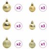 vidaXL Zestaw Bombek Choinkowych 61 pcs Wielokolorowe