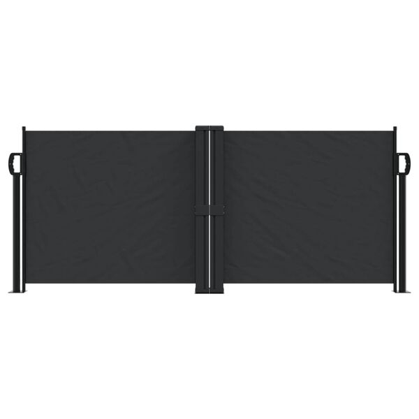 vidaXL Zwijana markiza boczna, czarna, 100 x 1000 cm
