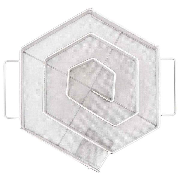 vidaXL Generator zimnego dymu, sześciokątny, 22,5 cm, stal nierdzewna