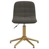 vidaXL Obrotowe krzesła stołowe, 4 szt., ciemnoszare, obite aksamitem