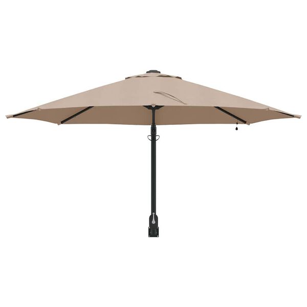 vidaXL Parasolka ogrodowa Taupe i Czarny 248 x 248 x 148 cm