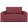 vidaXL Sofa Bed 60cm Czerwone wino tkanina