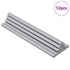 vidaXL Pręty gwintowane 12 pcs Srebrny M6 x 120 mm Metal