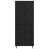 vidaXL Highboard Czarny dąb 69,5 x 34 x 180 cm