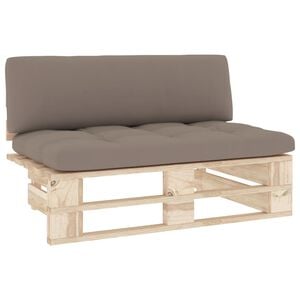 vidaXL Ogrodowa sofa środkowa z palet, impregnowane drewno sosnowe
