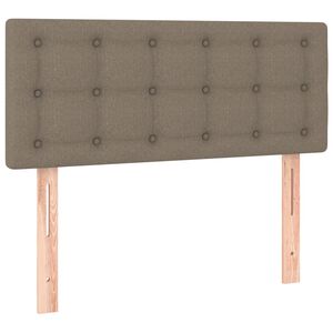 vidaXL Zagł&oacute;wek do ł&oacute;żka, taupe, 90x5x78/88 cm, tkanina