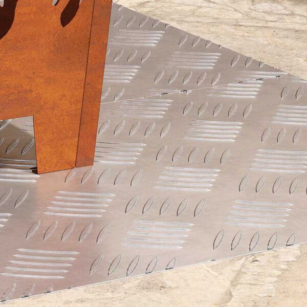 vidaXL Stopień Prostokątny 2 pcs Srebrny 90 x 40 cm Aluminium