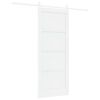 vidaXL Drzwi przesuwne ORKDAL Biały 83 x 202 cm Lite drewno sosnowe