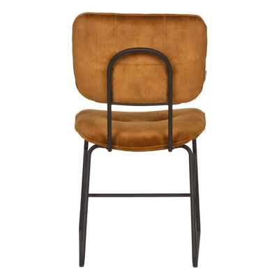 LABEL51 Krzesła stołowe Dez, 2 szt., 49x60x87 cm, ochra