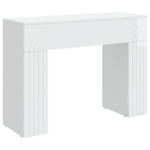 vidaXL Stolik kawowy Biały wysoki połysk 102 x 35 x 75 cm