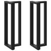 vidaXL Nogi do stołu barowego w kształcie litery T 2 szt. Czarne 50x35x(110-111) cm Stal